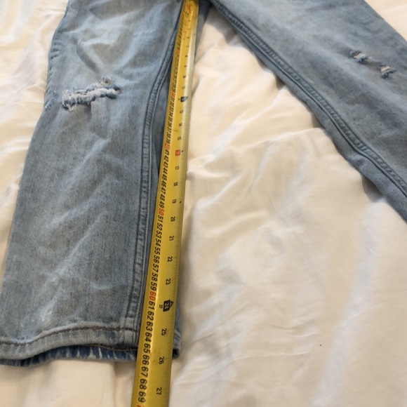 Anthropologie Pilcro Slim Boyfriend distressed light wash jeans. Size 24 Petite. - Picture 14 of 14